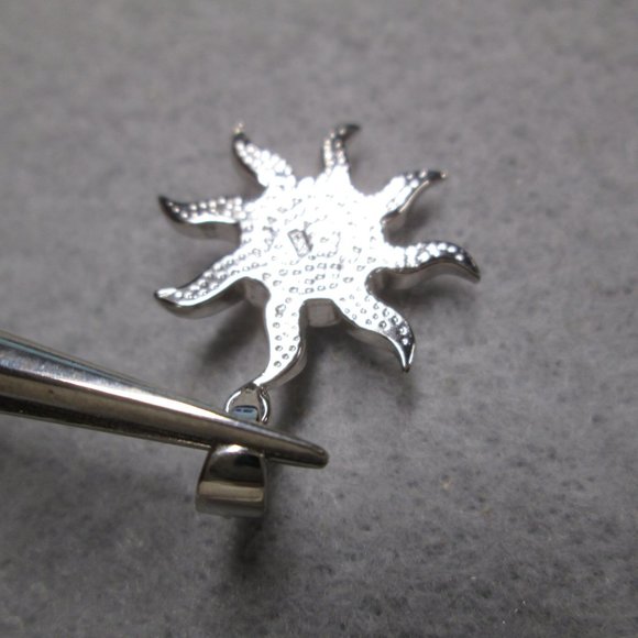 Natural Larimar and 925 Sterling Celestial SUN Pendant> Sunshine, Sun Goddess - Picture 6 of 6